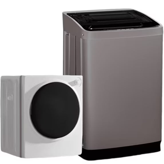 TABU Portable Washer and Dryer Set, 17.6LBS Compact Washing Machine & 8.8LBS Compact Dryer(Gray&White)