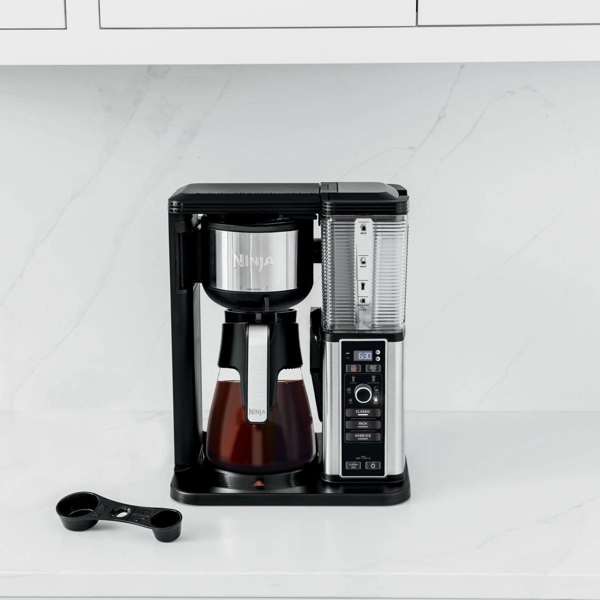 Ninja Hot & Iced Coffee Maker, Single Serve to 10 Cup Carafe, Drip, Rapid Cold Brew, CM360 Black