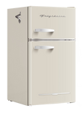 Frigidaire, 3.1 Cu. Ft. 2 Door Retro Compact Refrigerator , Built-In Side Bottle Opener, Cream