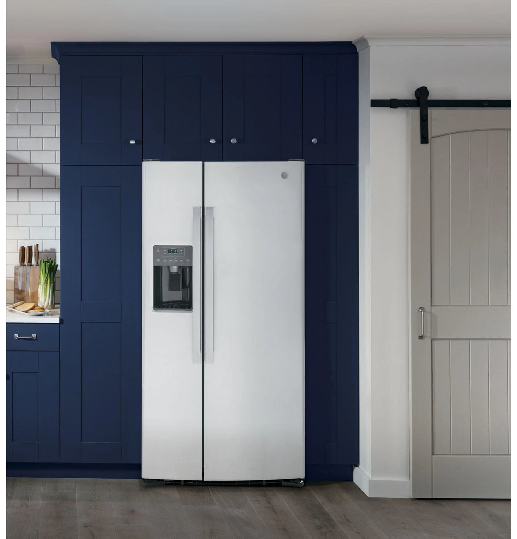 GE APPLIANCES GSS23GYPFS side by side freestanding refrigerator