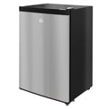 Compact Upright Freezer 3 Cu Ft - Adjustable Thermostat, Reversible Door, Mini Freezer for Apartment, Dorm, Office - Silver