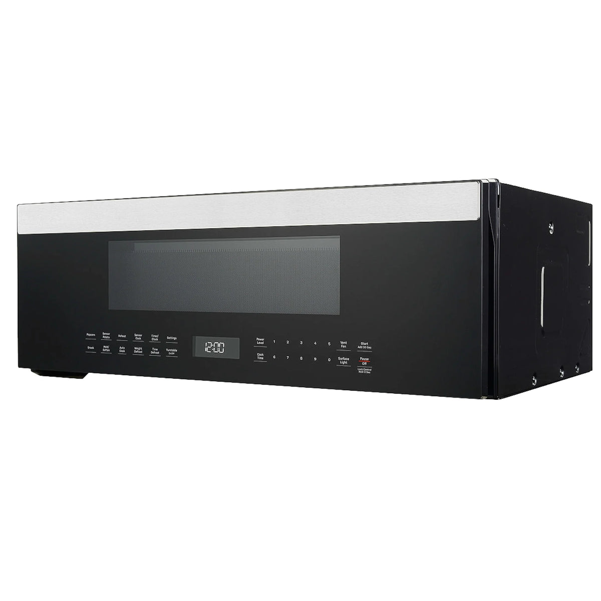GE Profile 1.2 cu. ft. Low Profile Over-the-Range Microwave in Stainless Steel with Sensor Cooking, 1000W, 400 CFM Venting, LED Light