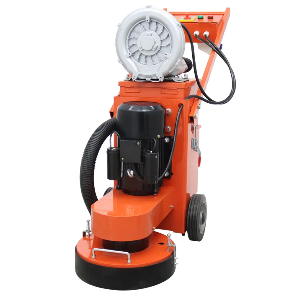 220V Concrete Ground Grinder Hand-push Dust-free Floor Grinding Polishing Machine Work Depth 0-3MM