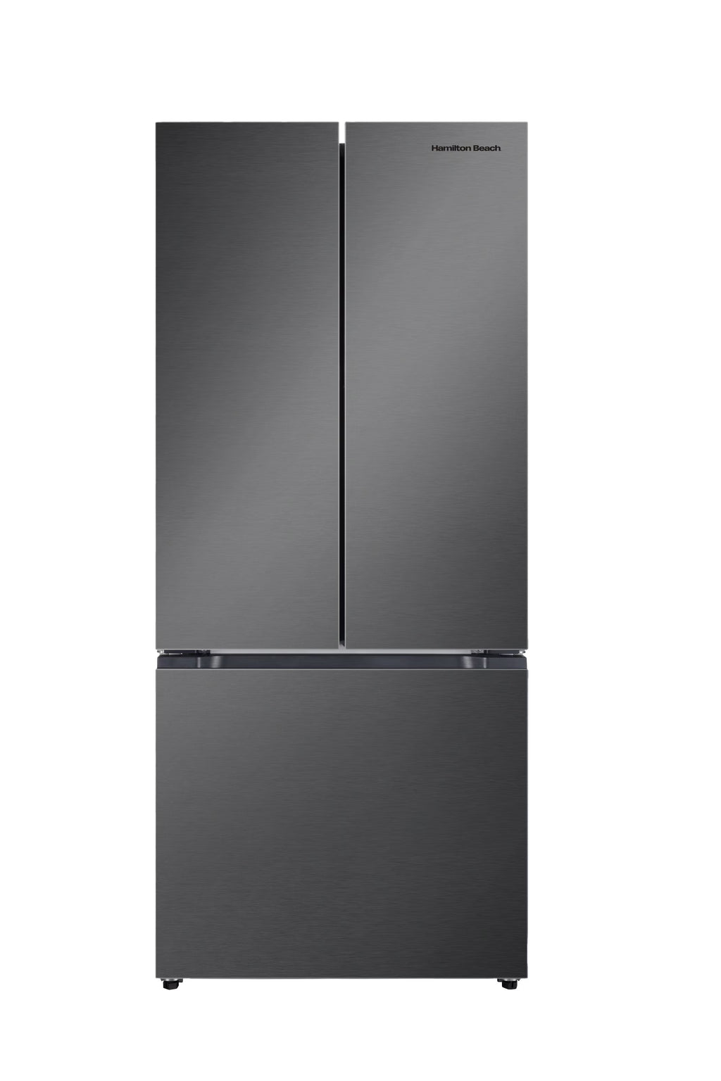 Hamilton Beach, 16.6 Cu. Ft. French Door Refrigerator, Black Stainless
