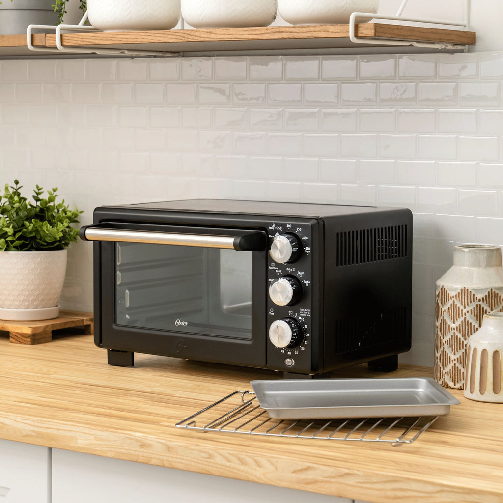 Oster? Convection 4-Slice Toaster Oven, Matte Black, Convection Oven and Countertop Oven