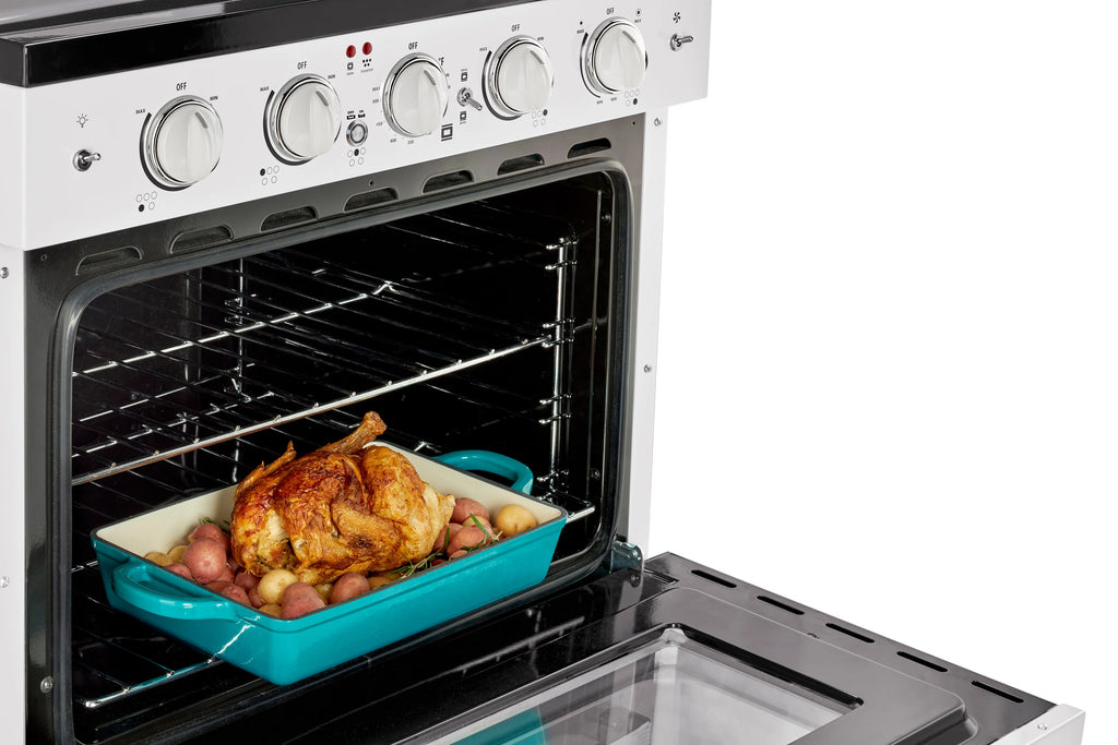 Unique Appliances Oven 30.0 in 3.9 cu/ft Electric Freestanding Range in Marshmallow White