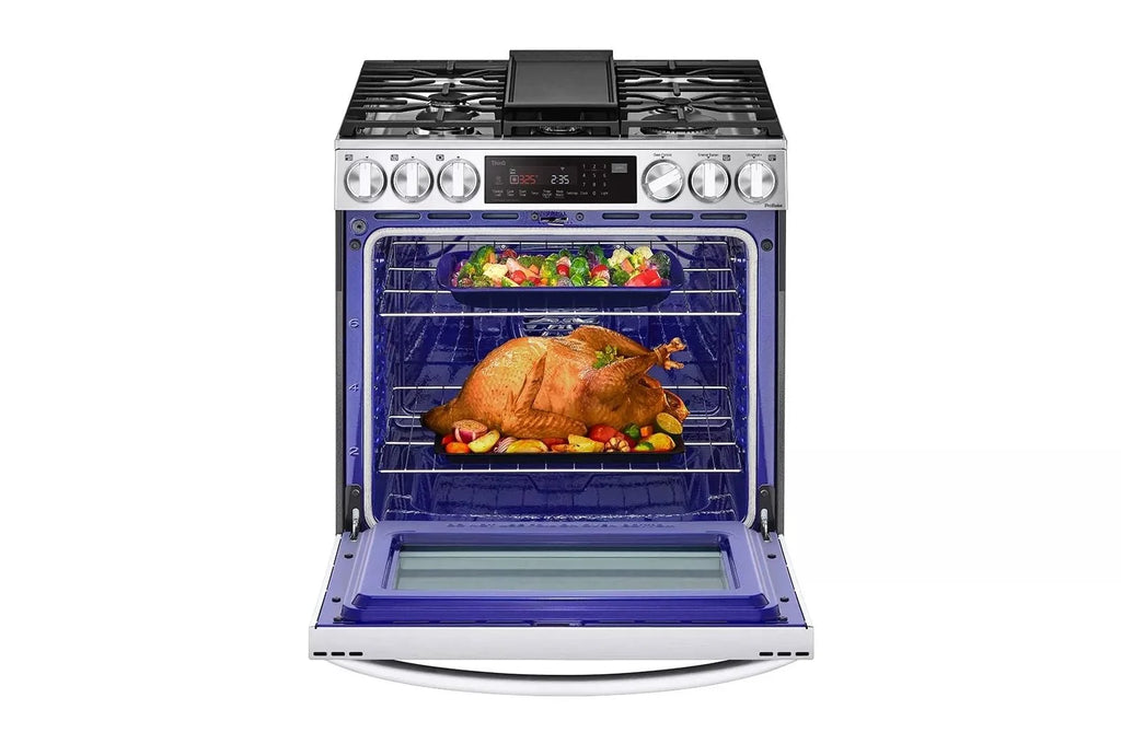 LG LSDL6336F 6.3 Cu Ft. Stainless Steel Slide-In Smart Dual Fuel Range