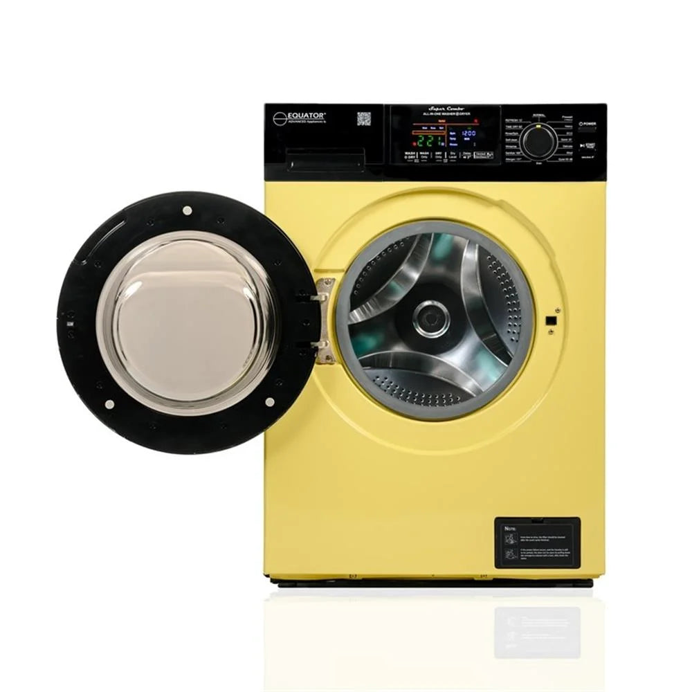 Equator Ver3 Combo Washer Vented/Ventless Dry-1400RPM Color Coded Display Y/B