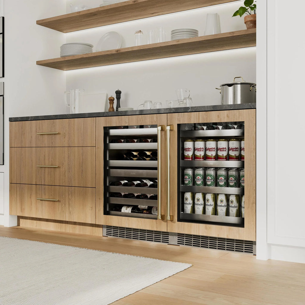ZLINE Autograph Edition 48" 6.0 cu. ft. Dual Fuel Range with Gas Stove and Electric Oven in Stainless Steel with Champagne Bronze Accents (RAZ-48-CB)