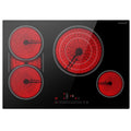 Gasland Chef 30 in. 4 Elements Radiant Electric Cooktop in Black with Tri-Ring Element and Bridge Element