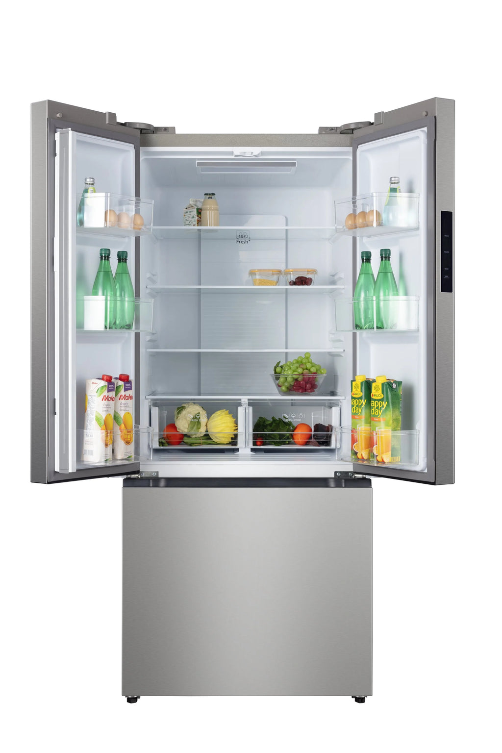 Hamilton Beach, 17.7 Cu. Ft. French Door Refrigerator, Freestanding Installation, Platinum Silver, HZ0771