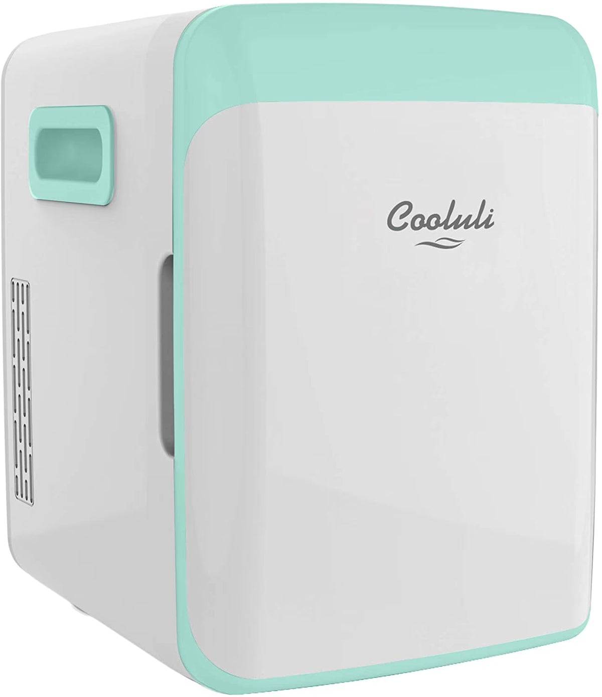 Cooluli Classic Turquoise 10 Liter Compact Portable Cooler Warmer Mini Fridge for Bedroom, Office, Dorm, Car - Great for Skincare & Cosmetics (110-240V/12V)