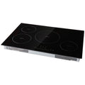 KFFKFF 30" Electric Cooktop, 4 Burners 7500W Built-in Electric Stove with Touch Controls, Safety Lock, 9 Temperature Settings 220-240V