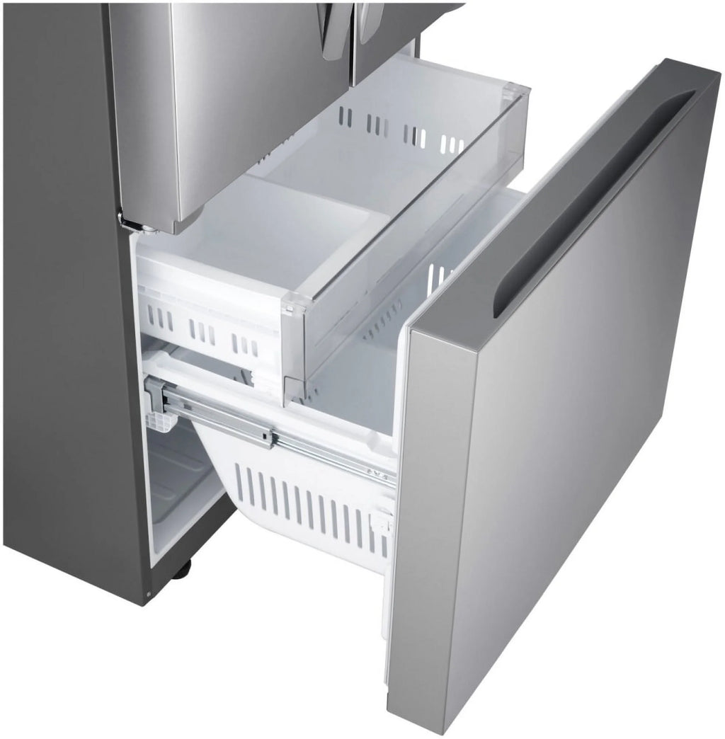 LG Counter Depth French Three Door Refrigerator, Silver