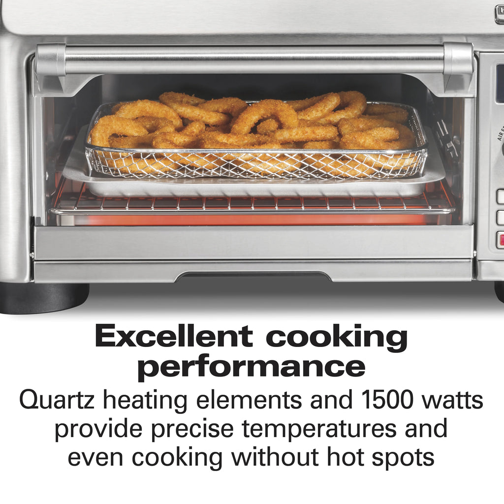 Hamilton Beach Professional Sure-Crisp Air Fryer Toaster Oven Combo with 6-in-1 Functionality, Stainless Steel