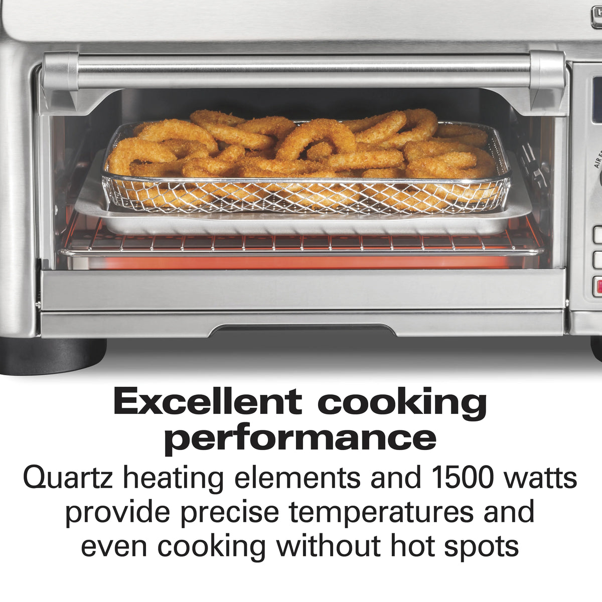 Hamilton Beach Professional Sure-Crisp Air Fryer Toaster Oven Combo with 6-in-1 Functionality, Stainless Steel