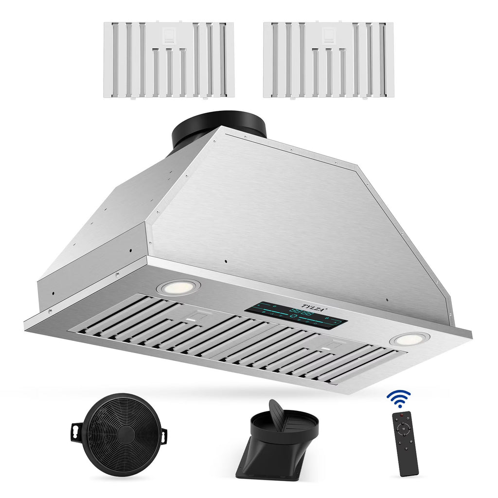 30" Under Cabinet Range Hood Kitchen Stove Vent Hood, with 900 CFM, 4 Speed Gesture Sensing&Touch Control Panel