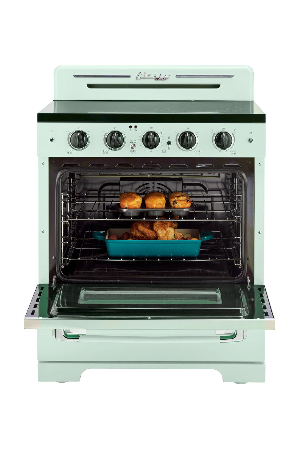 Unique Appliances Oven 30.0 in 3.9 cu/ft Electric Freestanding Range in Marshmallow White