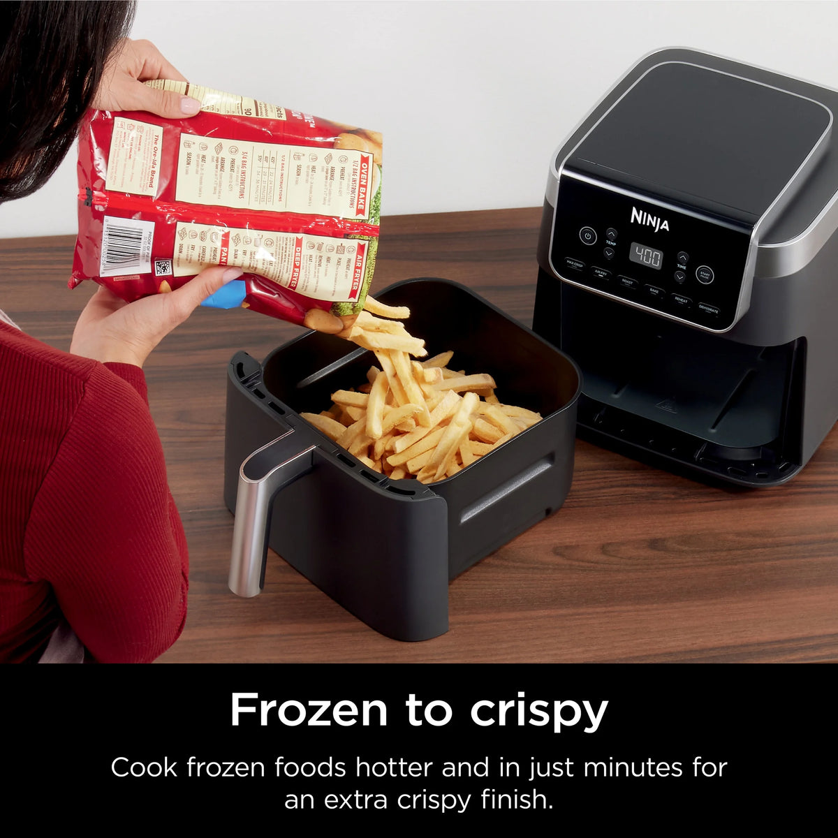 Ninja Air Fryer Pro XL 6-in-1 with 6.5 QT Capacity, Max Crisp, Air Fry, Air Roast, Bake, Reheat, Dehydrate