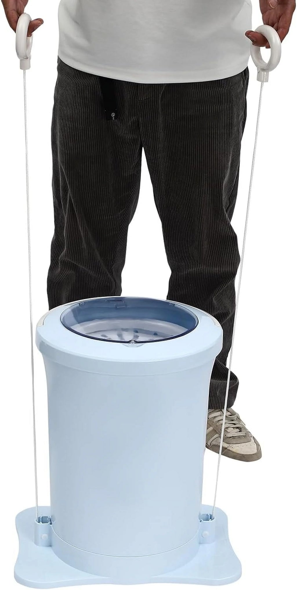 Manual Clothes Dryer Spinner, Portable Non electric Manual Clothes Spinner Laundry Dryer Machines for Camping, Traveling, Hotel, RV, Apartment (Apricot)