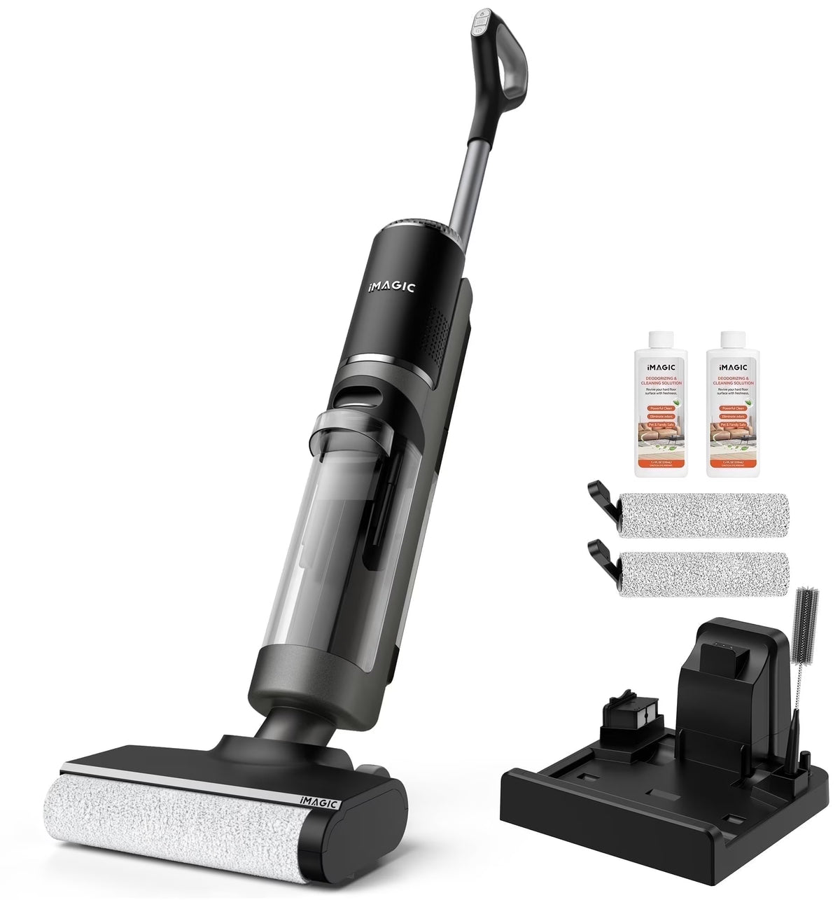 IMAGIC M3 Cordless Vacuum Mop with Self-Cleaning & Hot Air Drying for Hard Floors, Edge Cleaning, 5-in-1 Lightweight