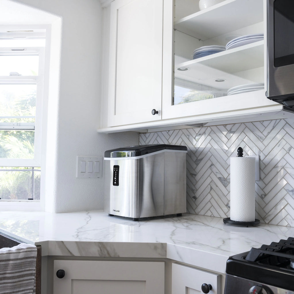 Newair | Portable Ice Maker | 28 lbs. Daily | 3 Bullet Ice Sizes, LED Display