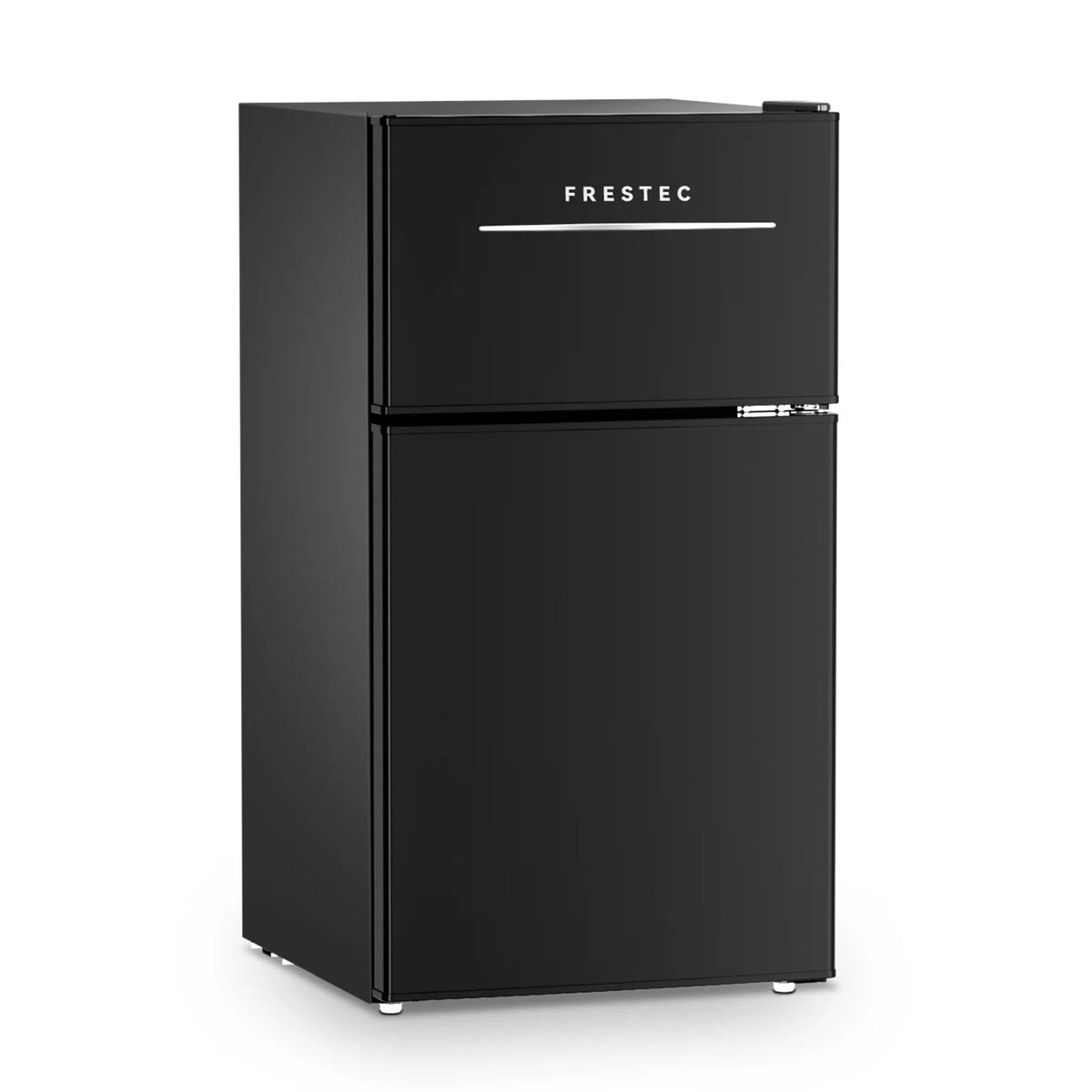 Frestec 3.2 cu. Ft.  Double Door mini fridge Compact Refrigerator, Black