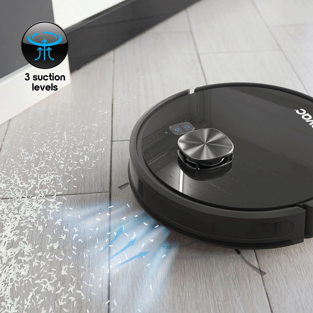 Ionvac OptiMax Robovac, Laser Mapping Robot Vacuum Cleaner with Wi-Fi, New