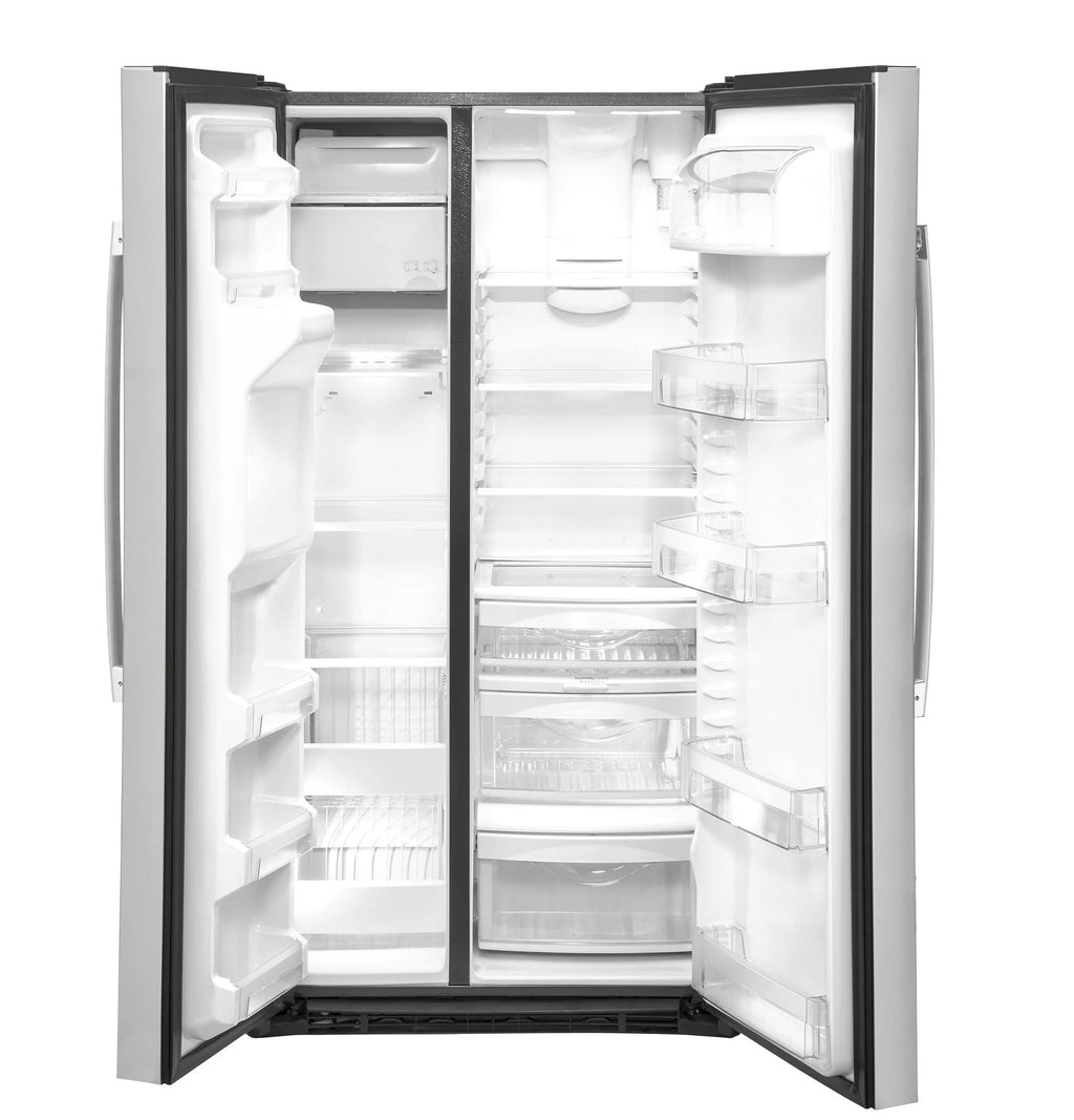 GE GZS22IYNFS 21.8 Cu. Ft. Stainless Counter Depth Side-by-Side Refrigerator