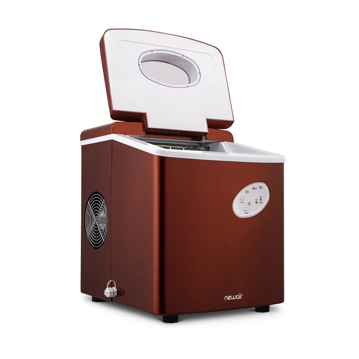 Newair 28 lb. Portable Bullet Ice Maker in Red