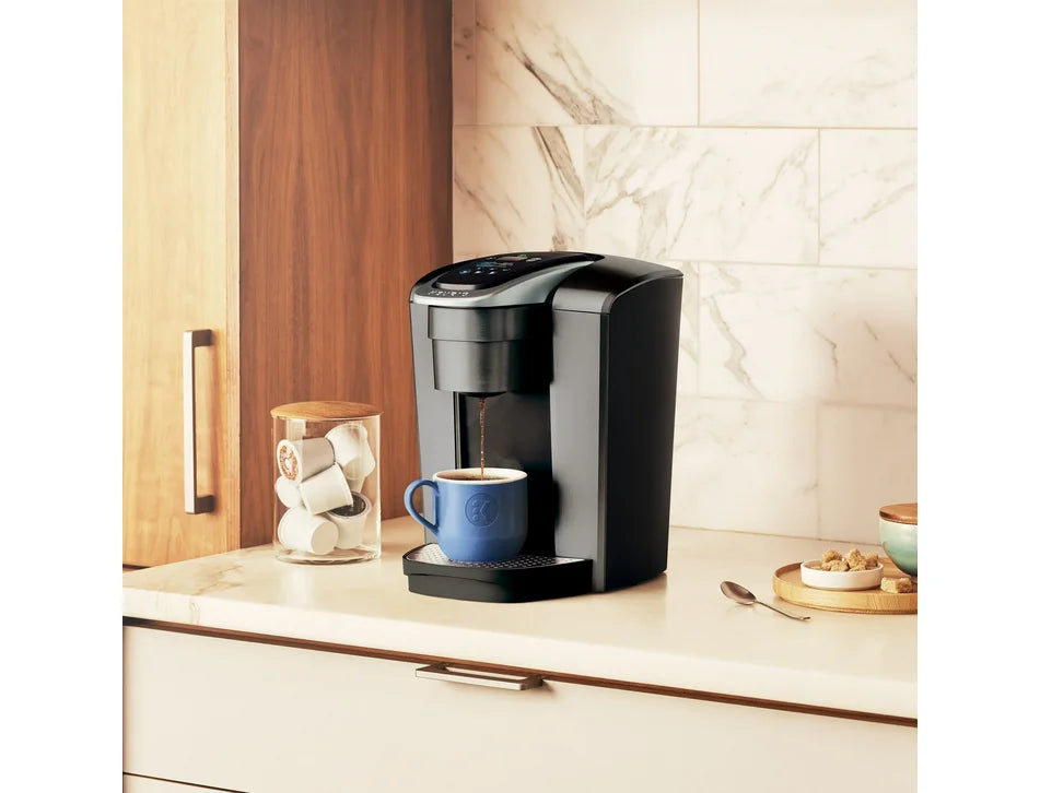 Restored Keurig K-Elite Single-Serve K-Cup Pod Coffee Maker, Brushed Slate (Refurbished)