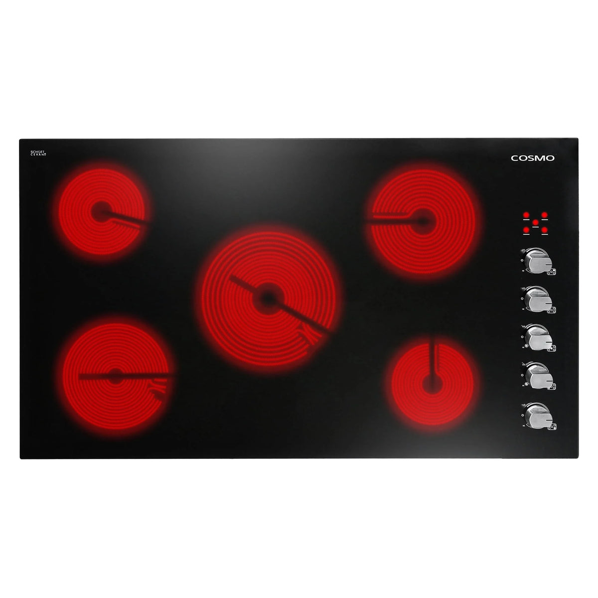 Cosmo COS-365ECC 36 in. Drop-In Electric Black Ceramic Glass Cooktop