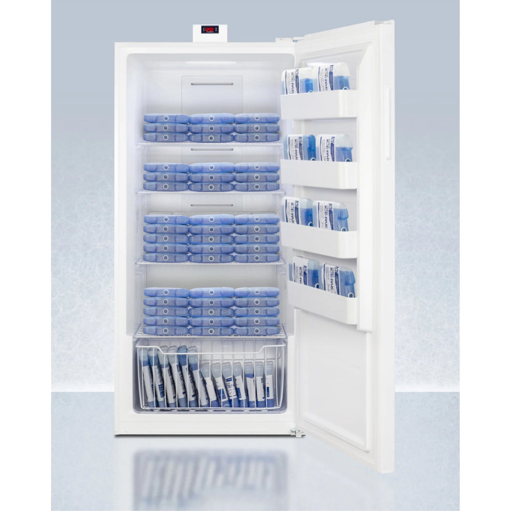 Upright 22 cu.ft. all-freezer in white