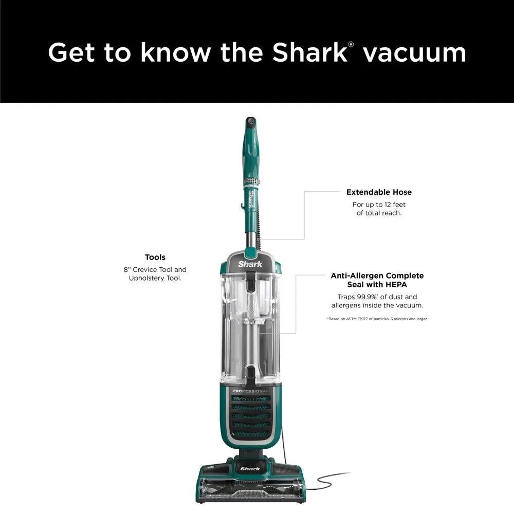Restored Shark R-NV250 Navigator Swivel Pro Plus Upright Vacuum, Emerald - Refurbished