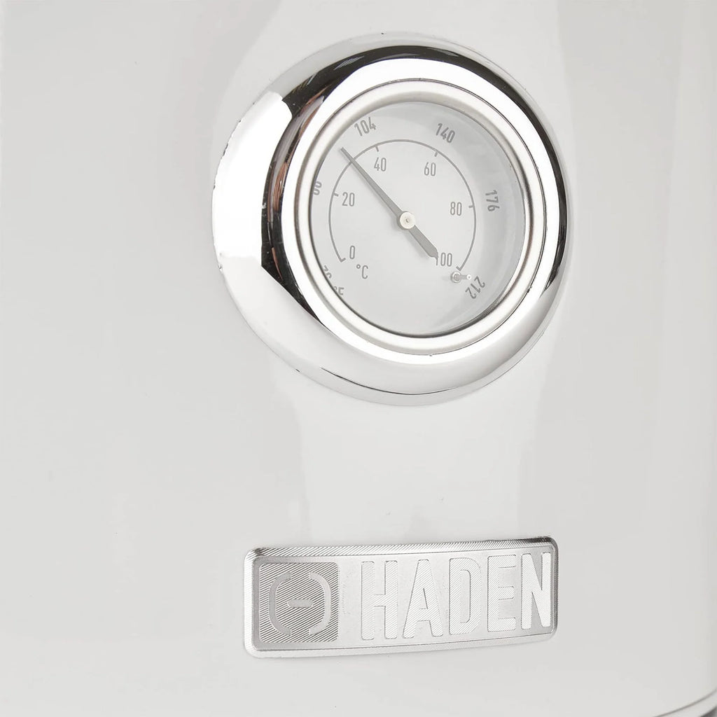 Haden Dorset 1.7 Liter Electric Water Kettle with Base, Putty & Chrome