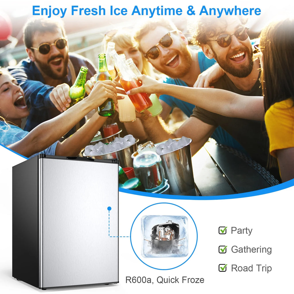 Giantex Compact Upright Freezer, Mechanical Control Freezer w/7 Grade Adjustable Thermostat