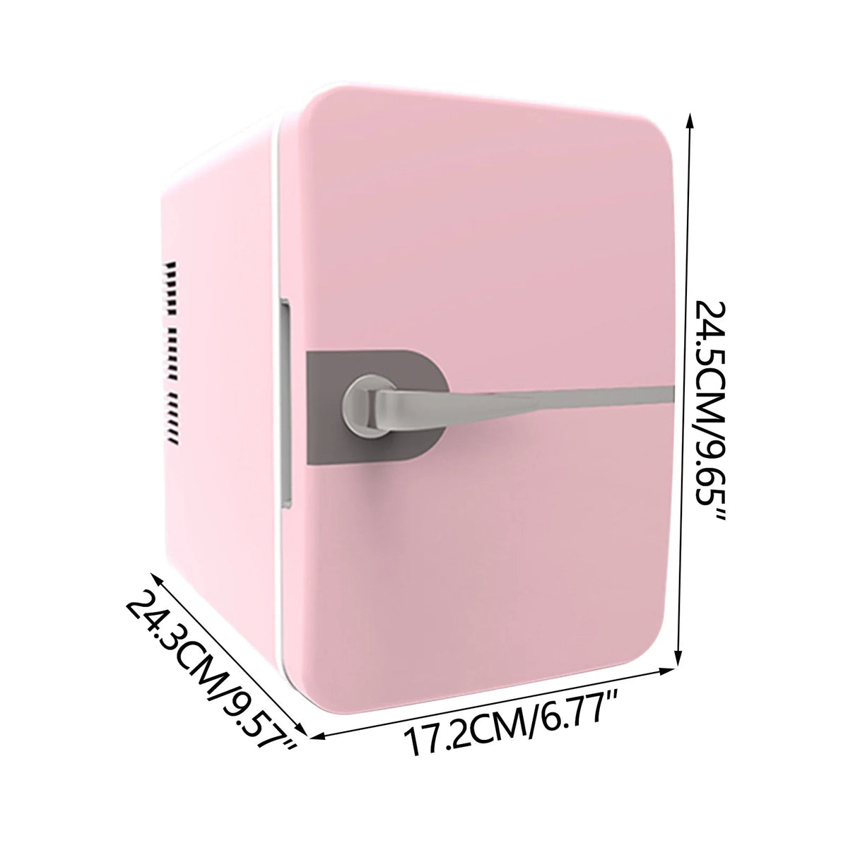 6L Portable Car Refrigerator Mini Fridge, DC 12V/24V Vehicle Cooler for Home and Beauty Products, -4�?to 68�?Temperature Control, Compact Cooler for RV, Boat, Camping, Travel, and Outdoor Use