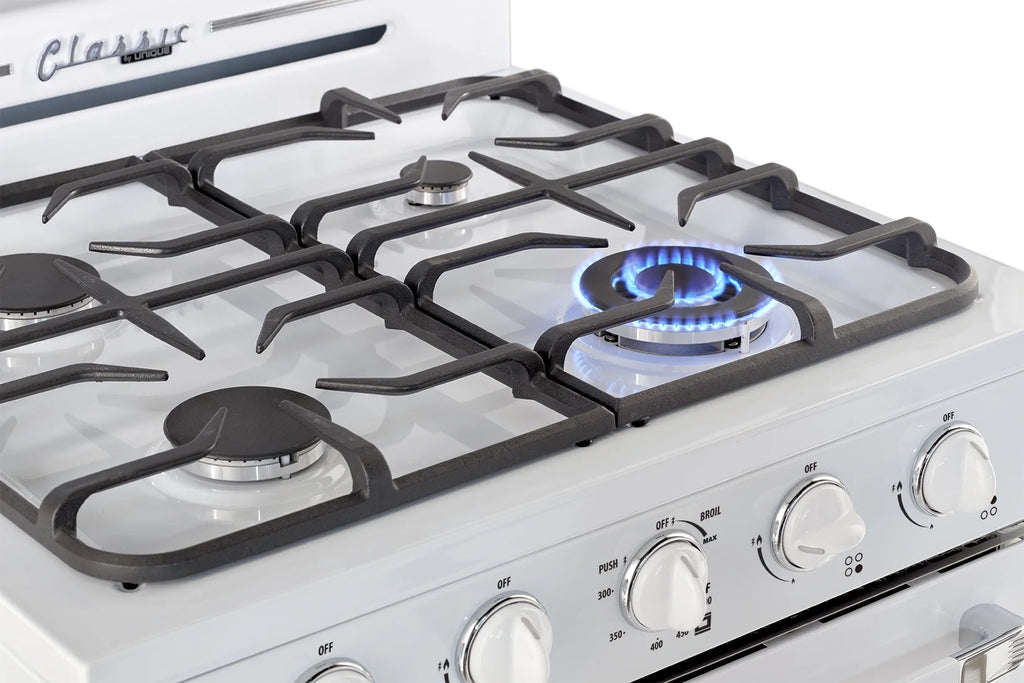 Unique Classic Retro 30" 3.9 cu/ft Freestanding Gas Range with Convection Oven and Sealed Burners