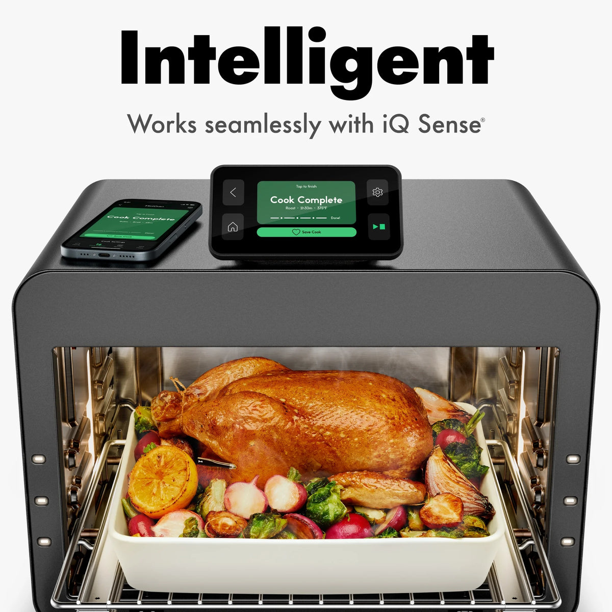CHEF iQ MiniOven 25-Quart Countertop Oven with Touchscreen Controls - Black