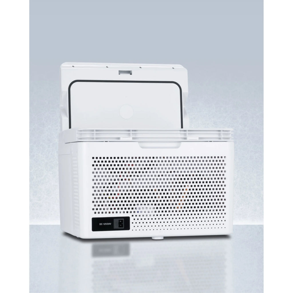 Portable 12V/24V cooler capable of operating at -12C or standard refrigerator temperatures