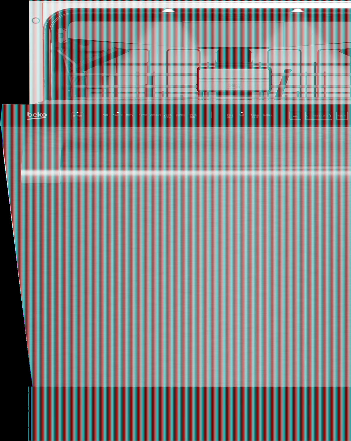 BEKO DDT38532X built in dishwasher
