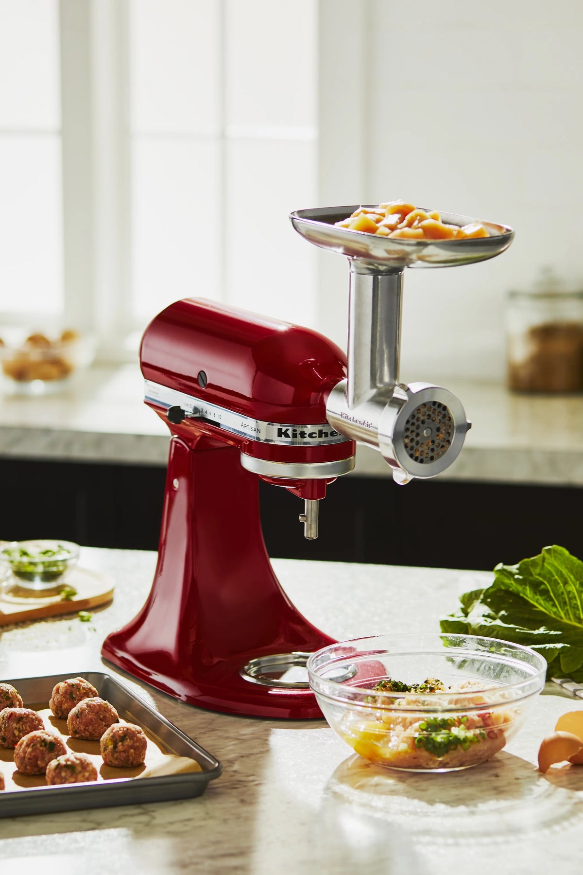 KitchenAid Metal Food Grinder Attachment, KSMMGA