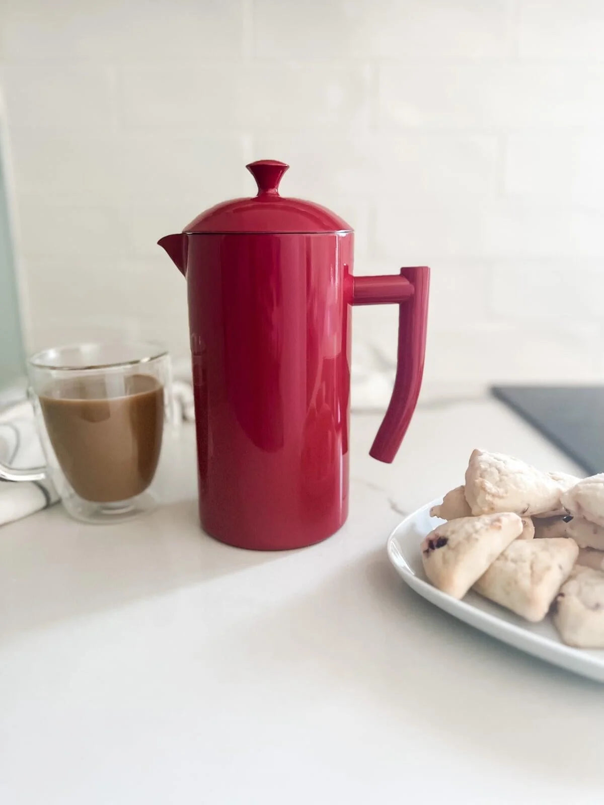 Frieling French Press, Snow White, 34 fl oz.