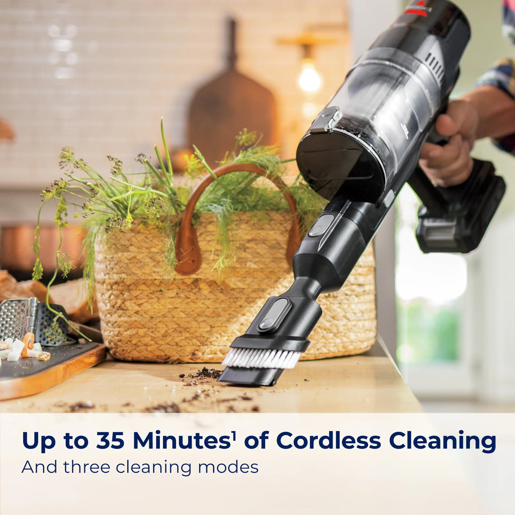 Bissell PowerLifter Lightweight Cordless Vacuum w/ Removable Battery, 35-min runtime, LED Lights, Removable Hand Vac, Black, 3789X