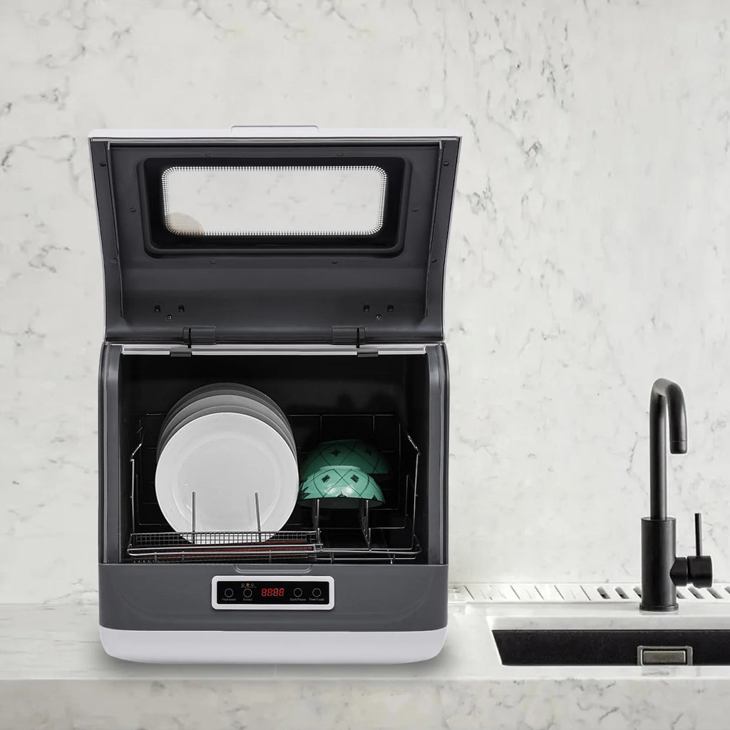 Countertop Dishwasher, Portable Countertop Dishwasher, Mini Dishwasher for Small Households, Apartments, Boats, and Campers/ RVS with Limited Space