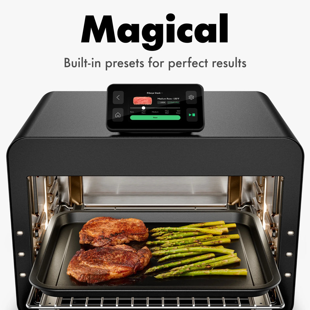 CHEF iQ MiniOven 25-Quart Countertop Oven with Touchscreen Controls - Black