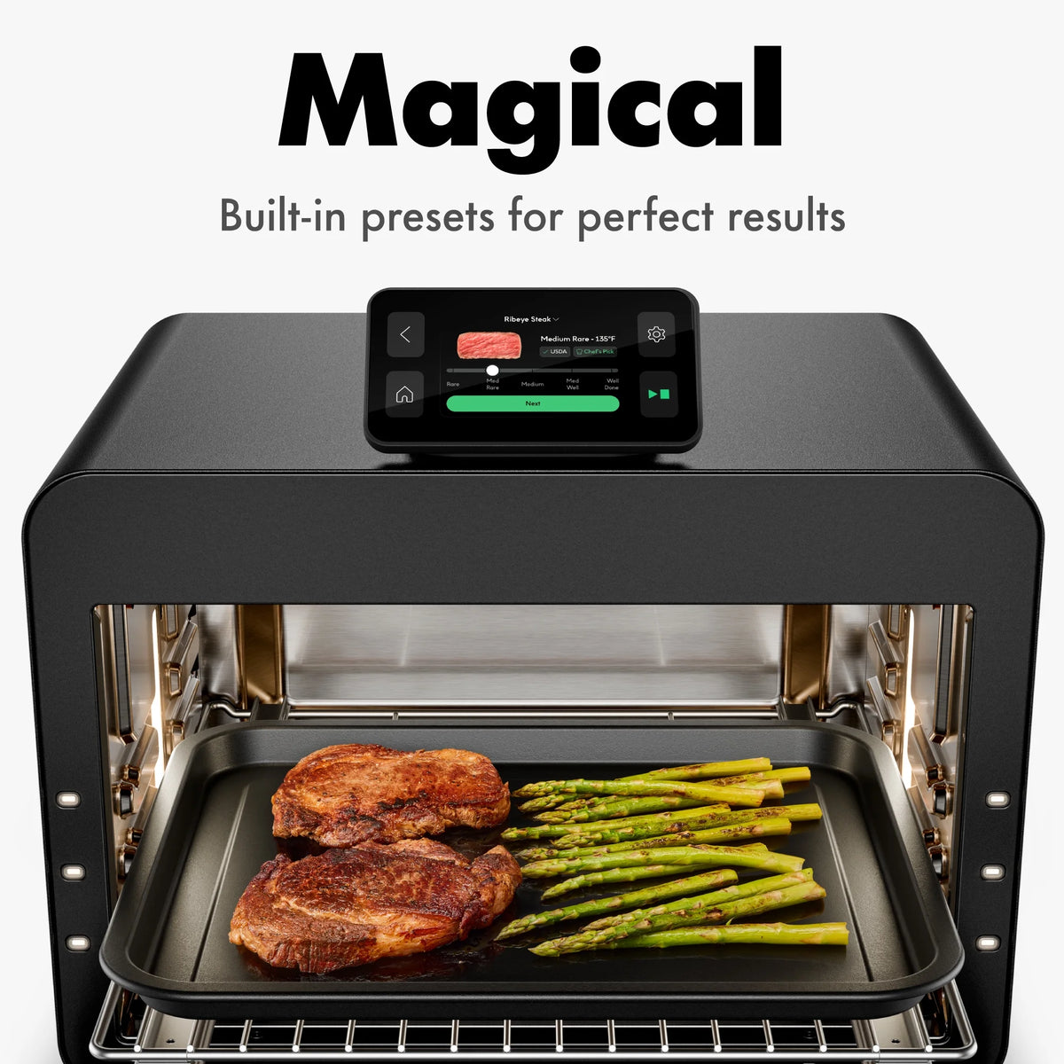 CHEF iQ MiniOven 25-Quart Countertop Oven with Touchscreen Controls - Black