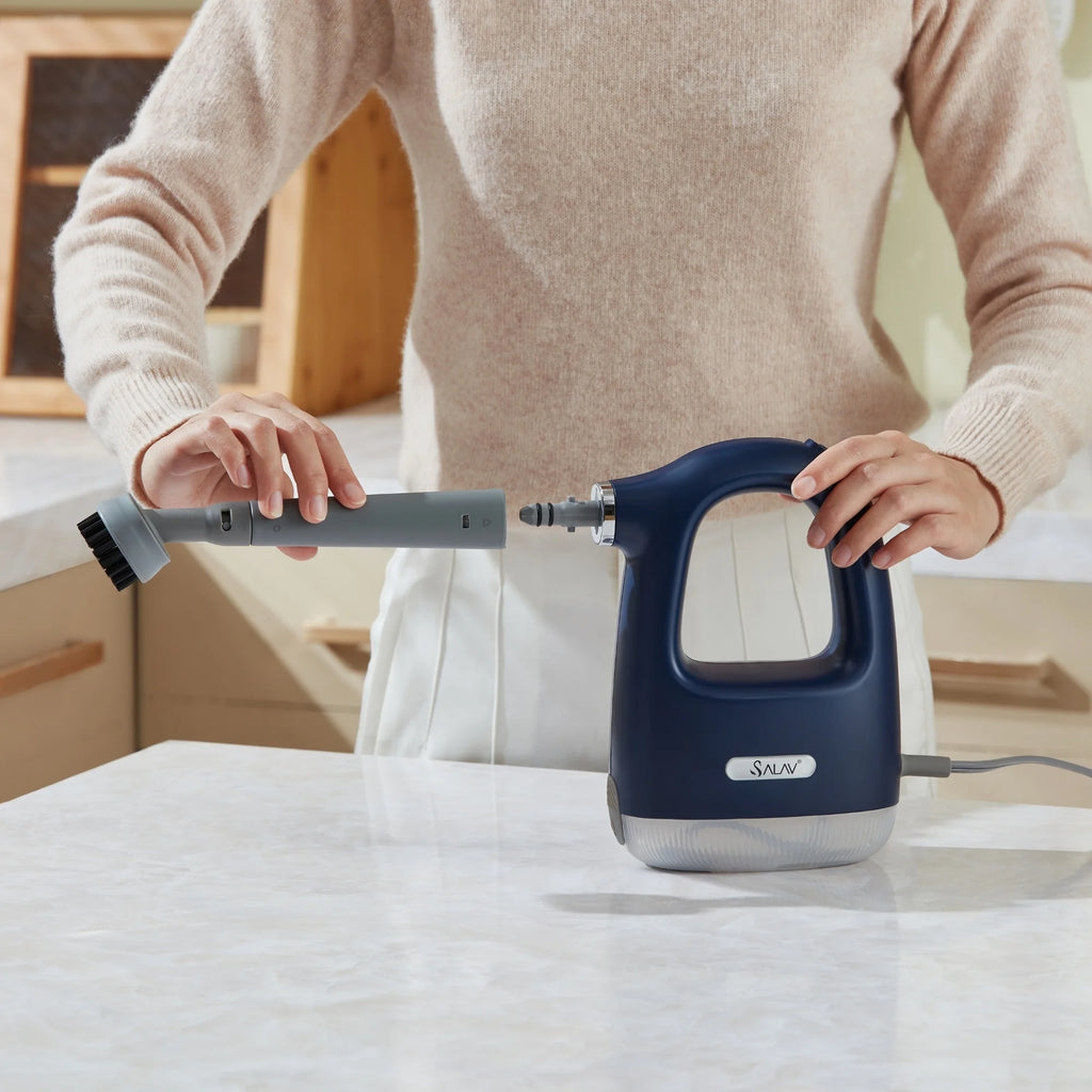 SALAV? CS-100 CleanSteam Compact Steam Cleaner, Navy