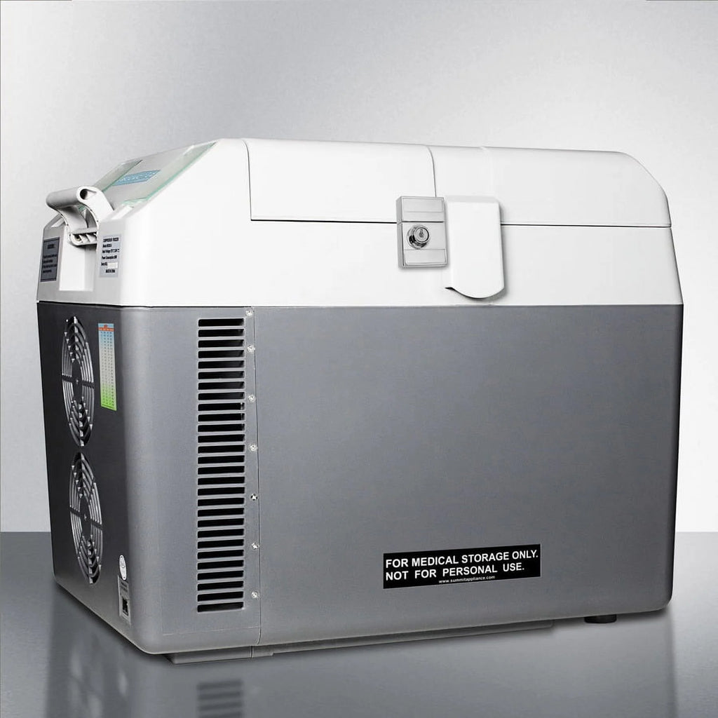 Portable Refrigerator/Freezer, Gray with Lock