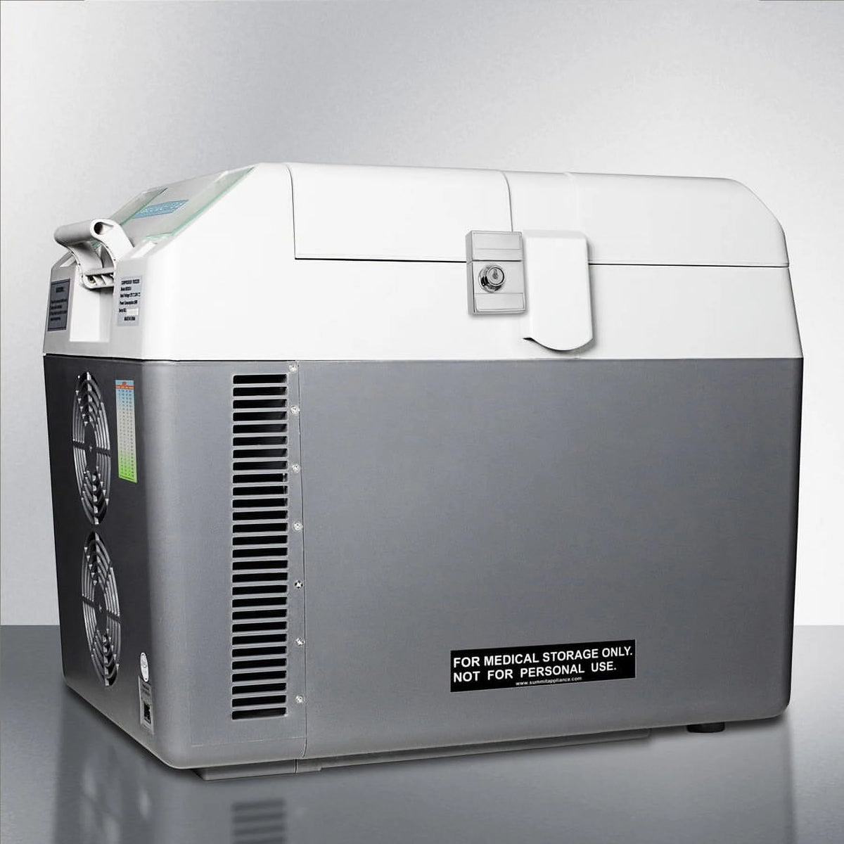 Portable Refrigerator/Freezer, Gray with Lock